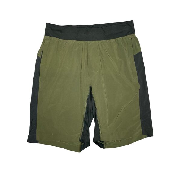 Lululemon Mens Shorts T.H.E. Short 9" Linerless Green Activewear Shorts Size M - Picture 1 of 9